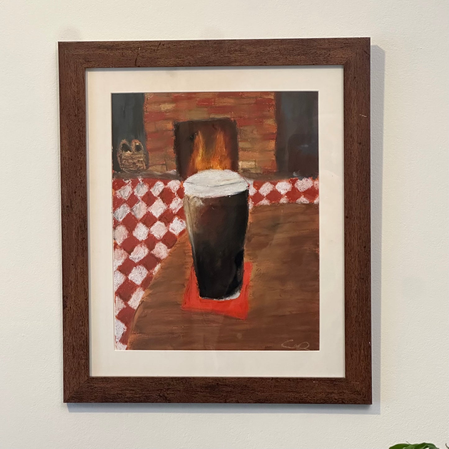 Framed "Pub Study" Original