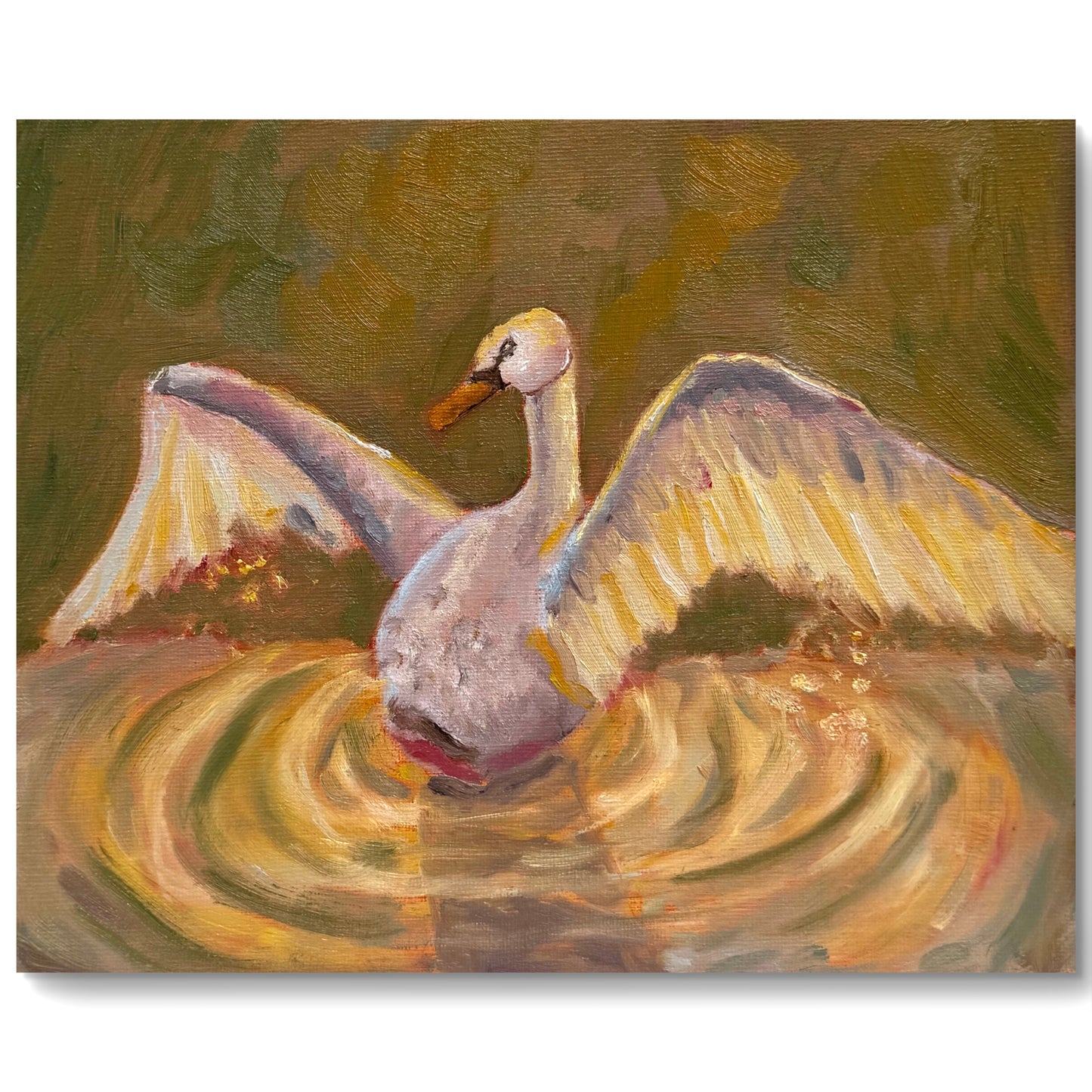 "Swan Glow" Original Painting