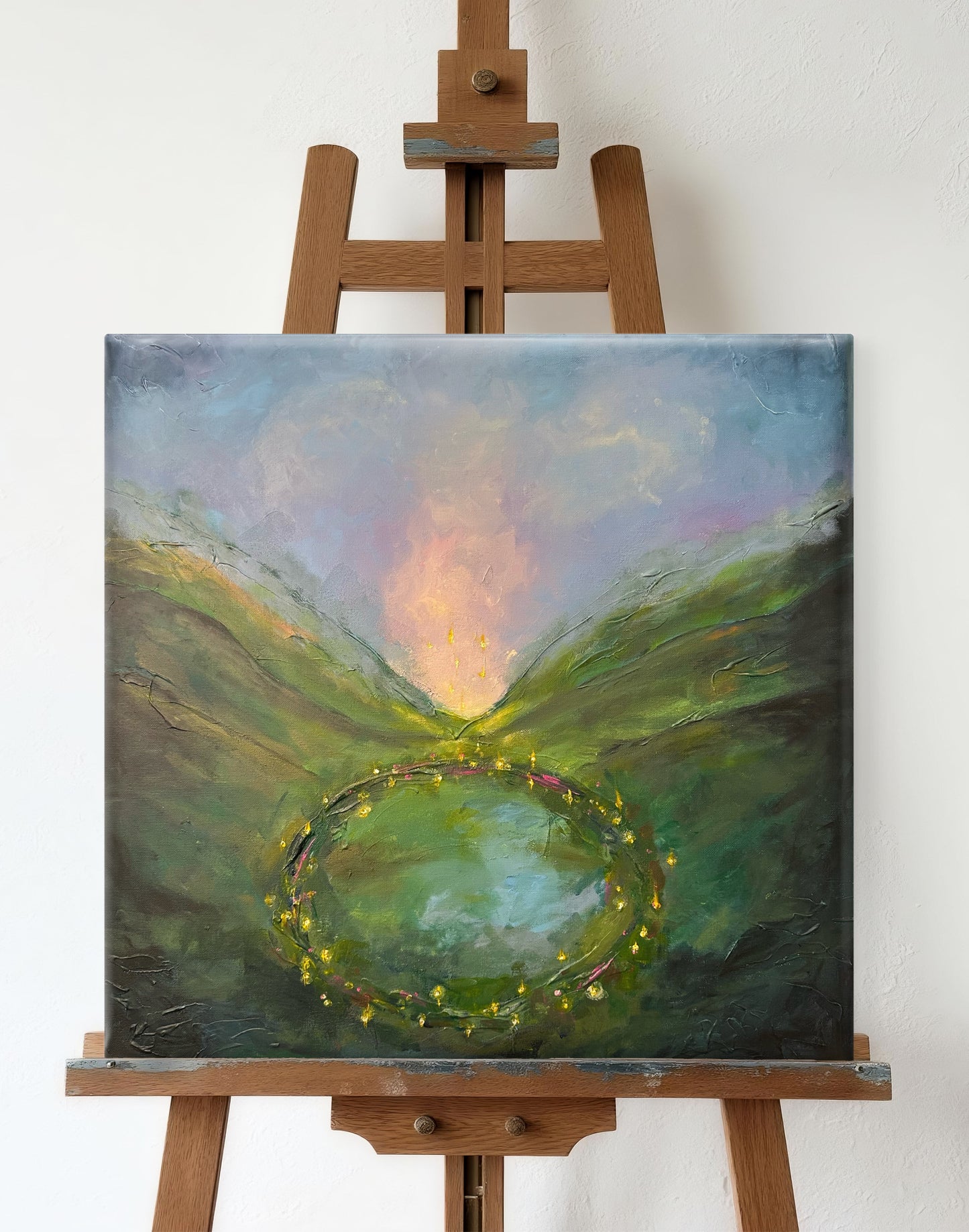 "Emerald Fairy Ring" Original Painting