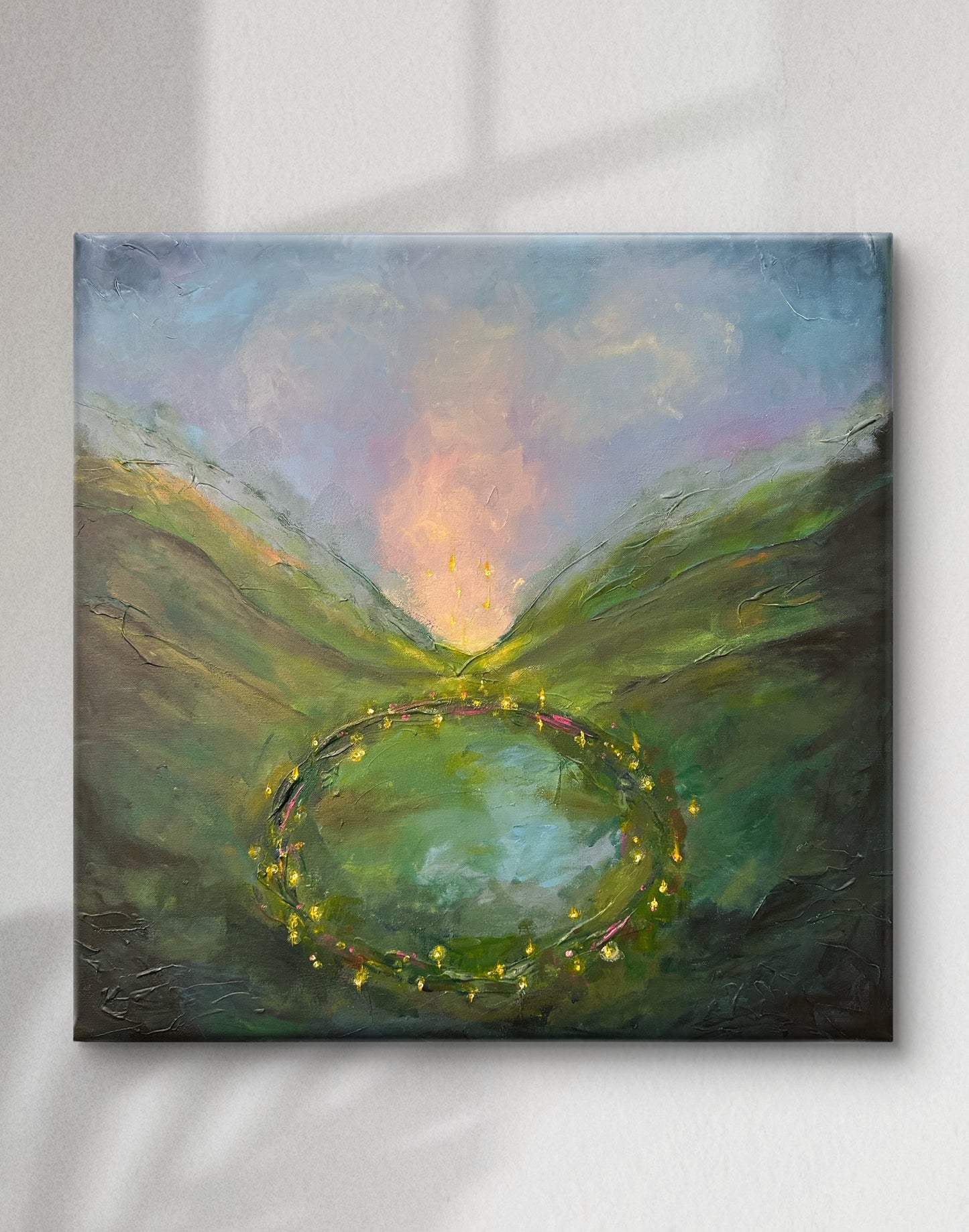 "Emerald Fairy Ring" Original Painting