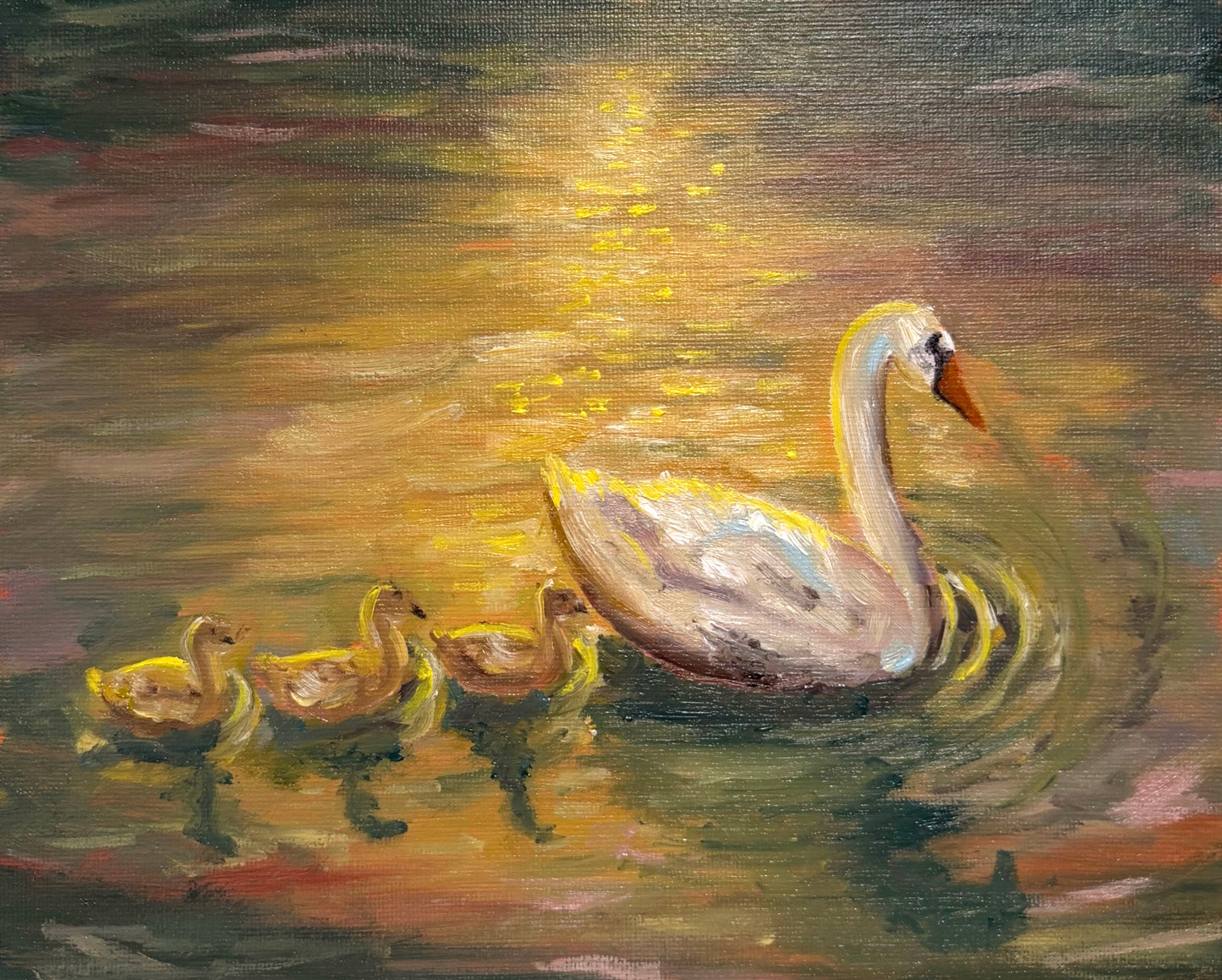 "Swan Line" Original Painting