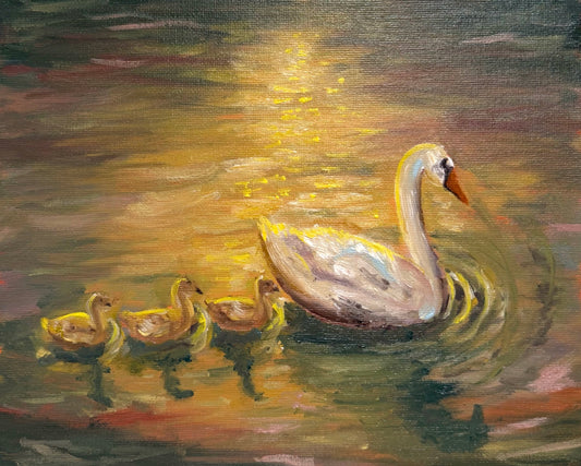 "Swan Line" Original Painting