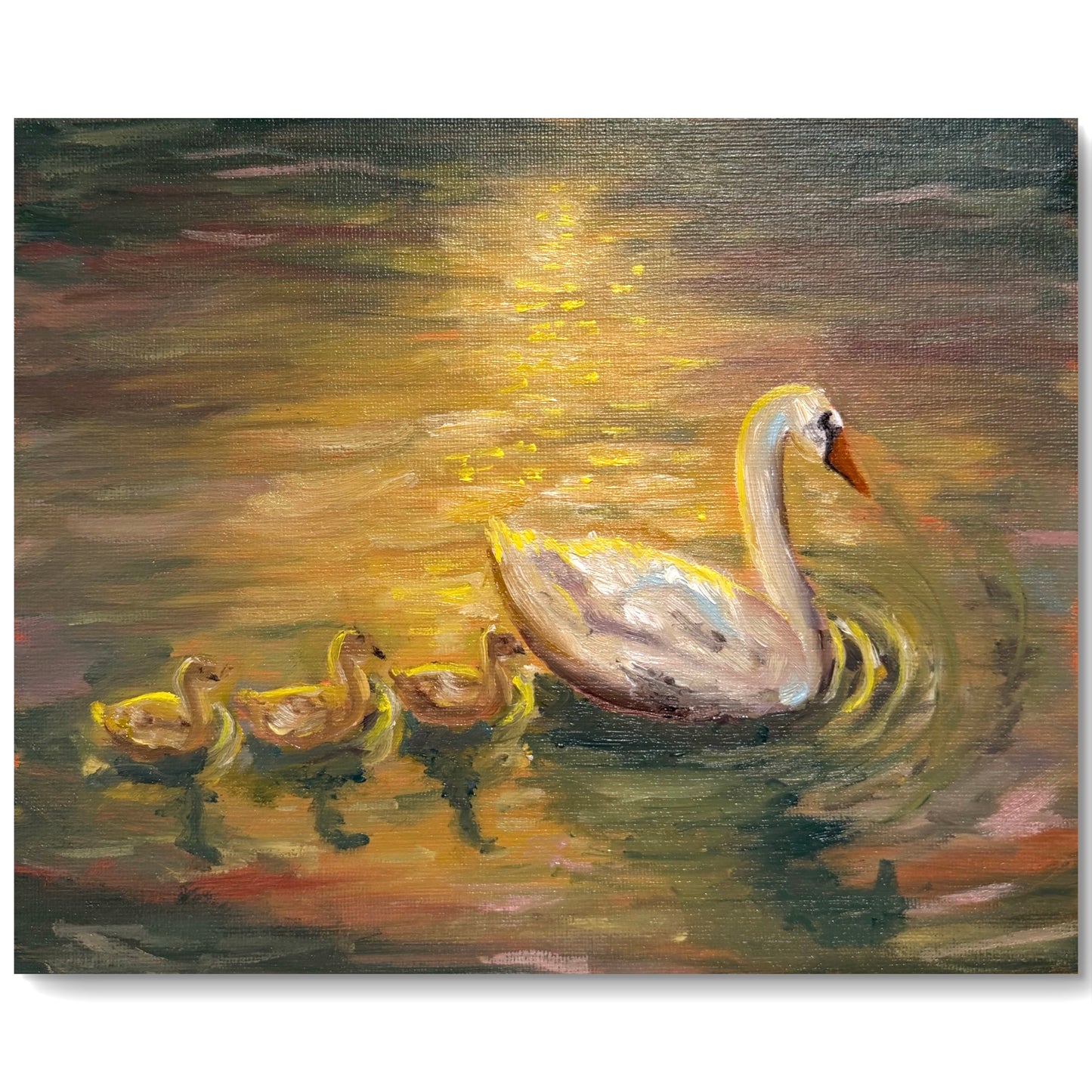 "Swan Line" Original Painting