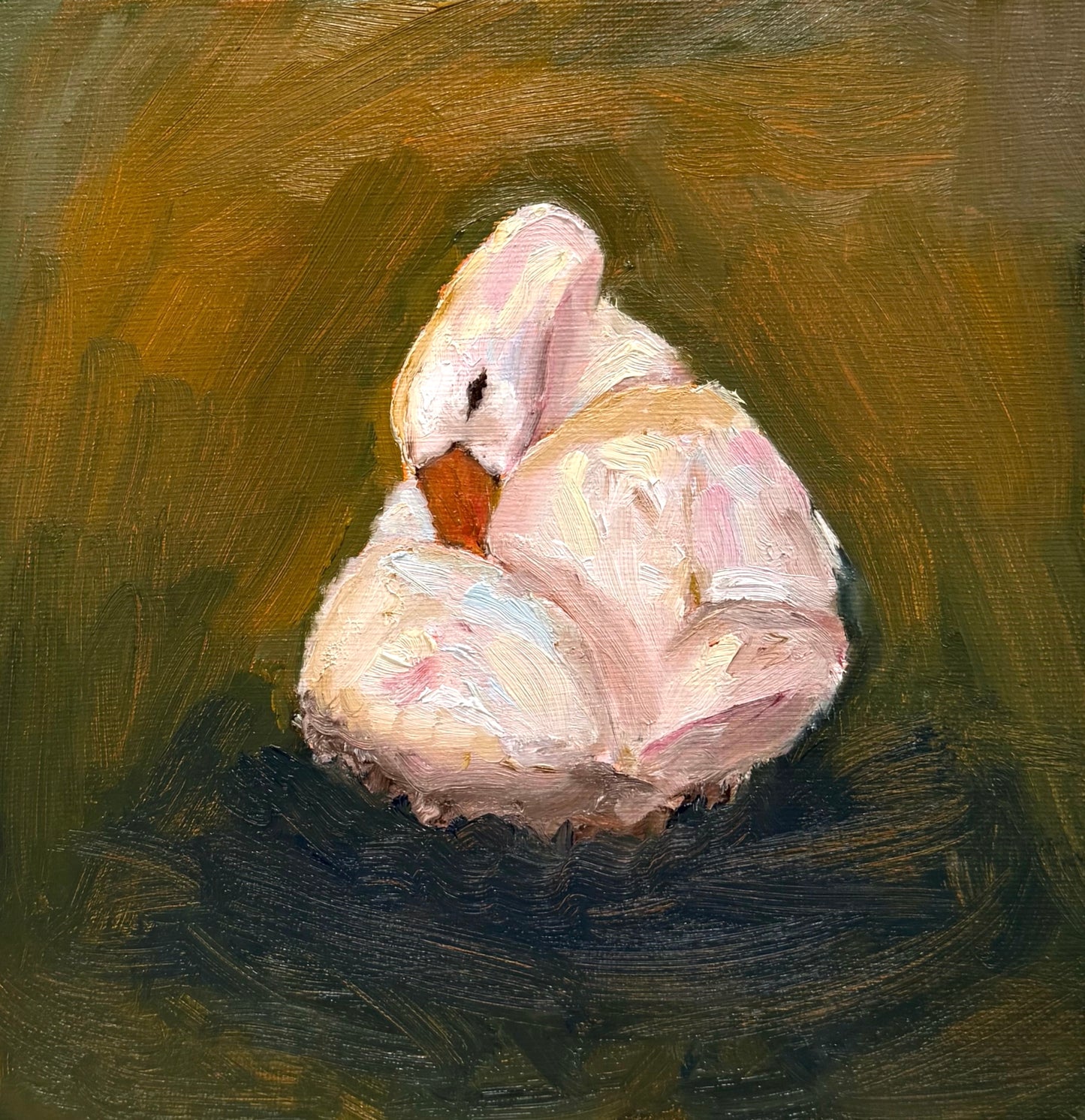"Slumbering Swan" Original Painting