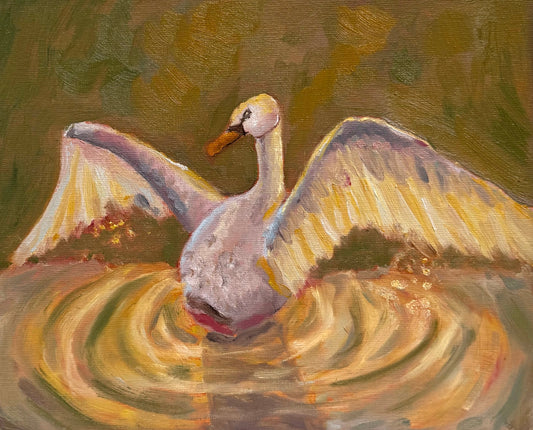 "Swan Glow" Original Painting