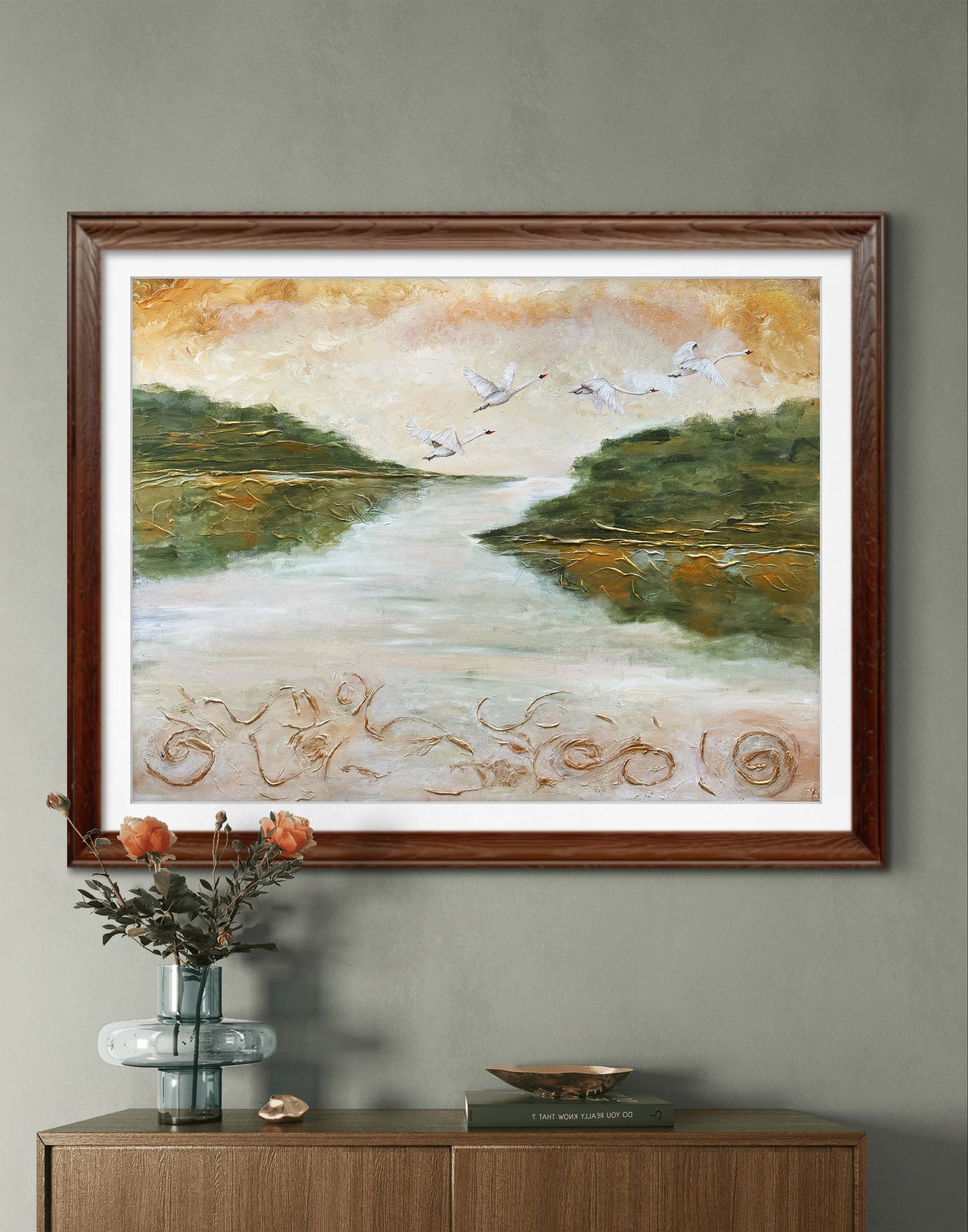 "The Flight of the Swans of Lir" Fine Art Print