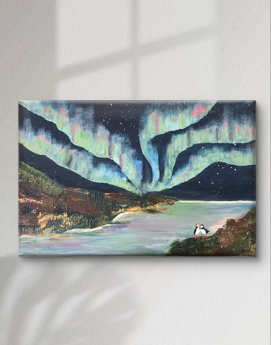 "Northern Lights" original without frame