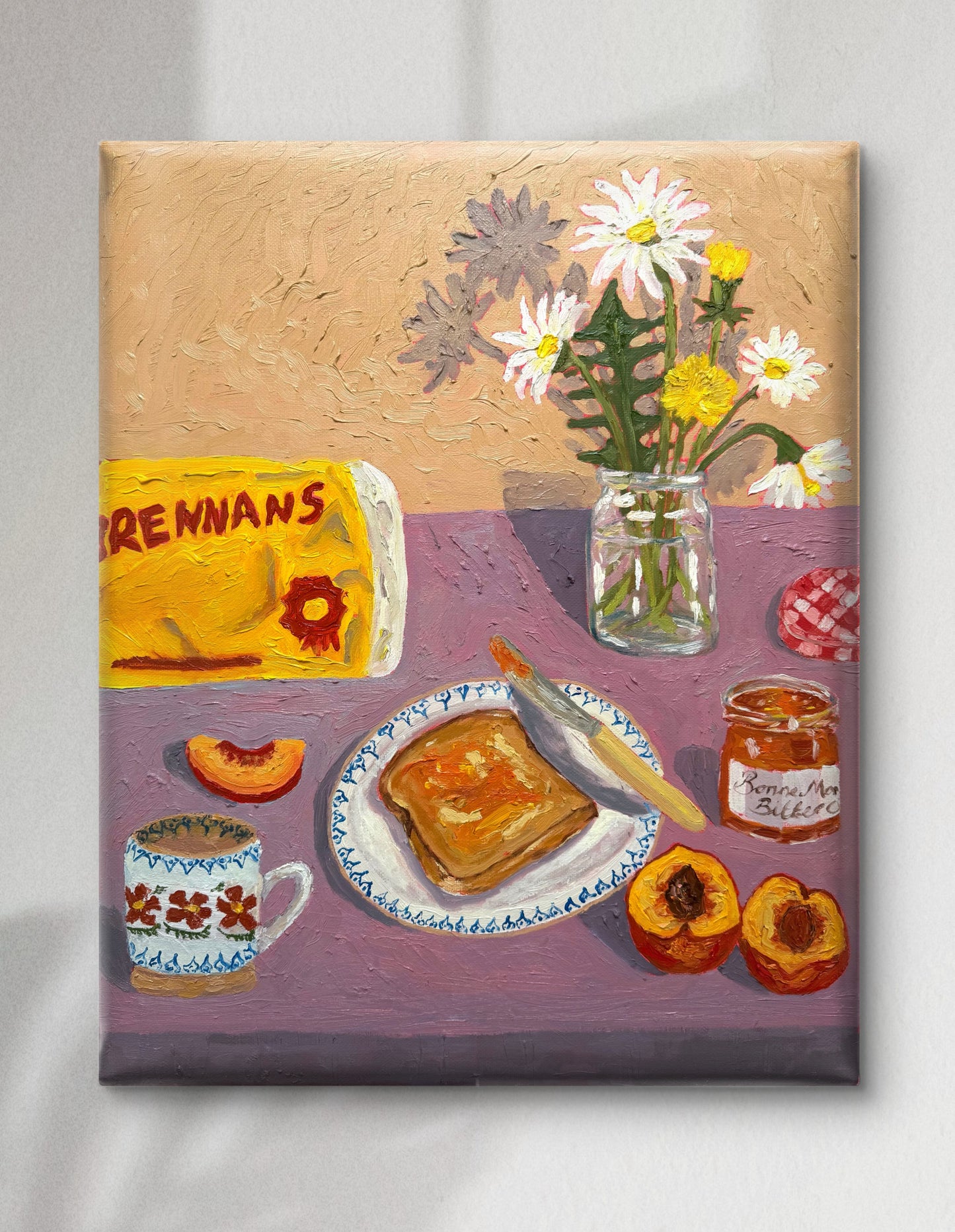 "Peachy Breakfast" Original Painting